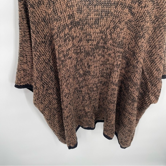 Soft Surrounding womens Knit Crochet Casual Cape One Size brown black - Picture 8 of 10